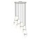 Z-Lite Cayden Chandelier, 11-Light, 24 In.W x 16.75 In.H, Brushed Nickel/Clear + Etched Opal 1946P-11R-BN - alternate 6